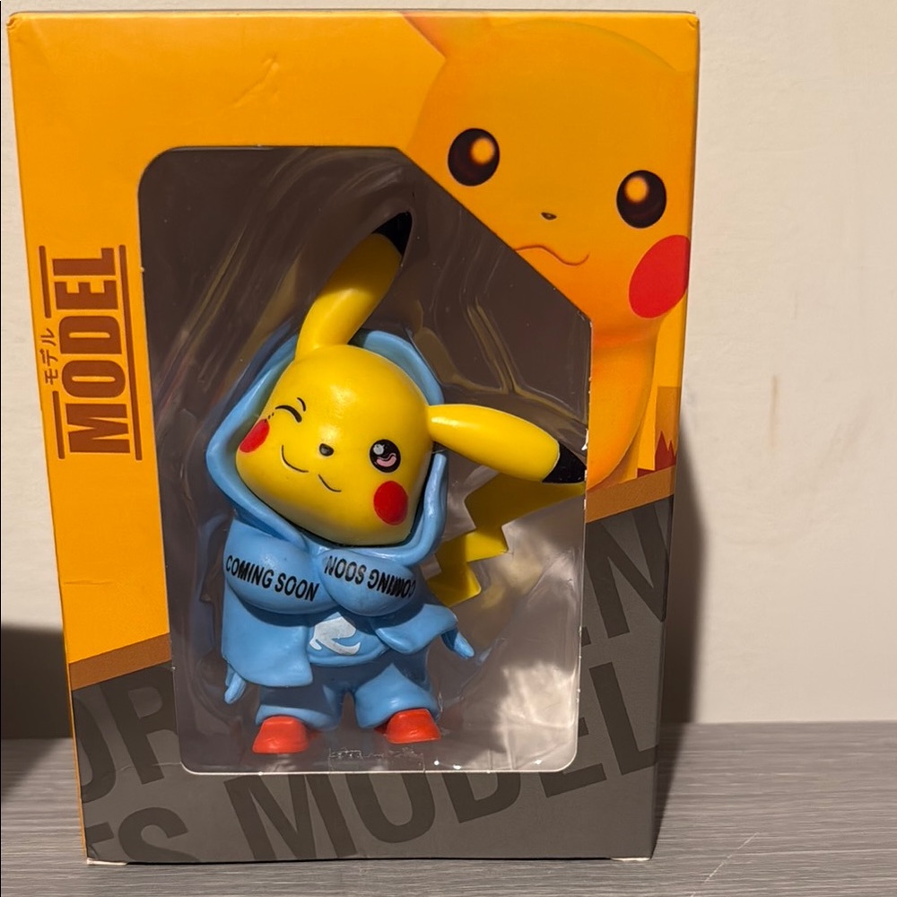 Pikachu Ornament Trio with Colorful Hoodies